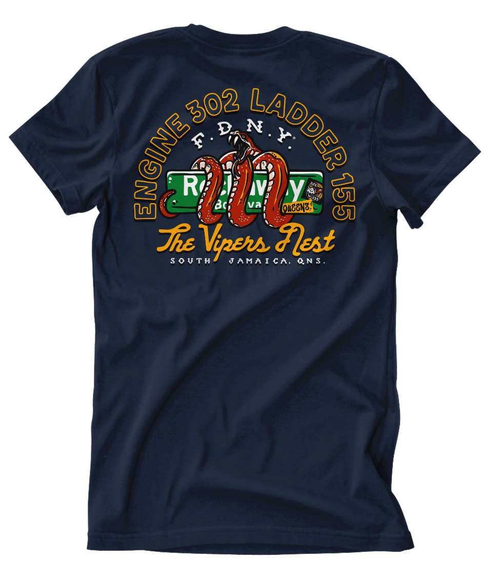FDNY® E302 L155 Vipers Nest House Tee