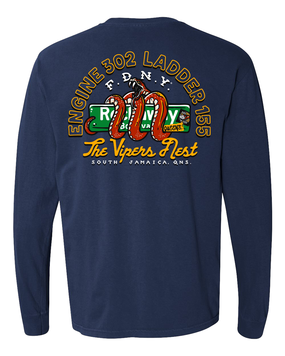 FDNY® E302 L155 Vipers Nest House Long Sleeve
