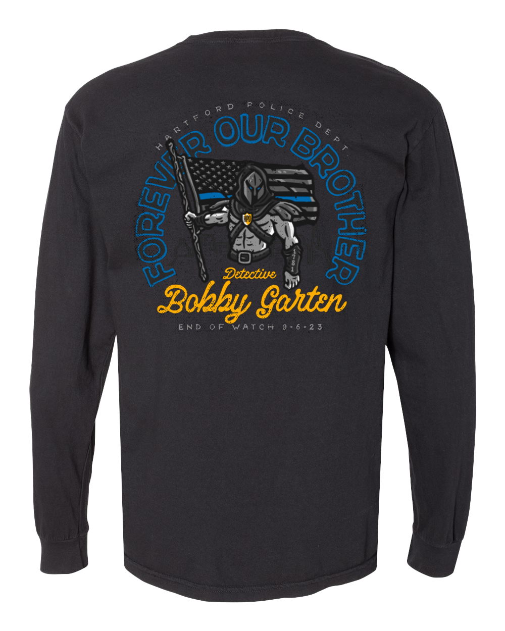 HPD Detective Bobby Garten Memorial Long Sleeve