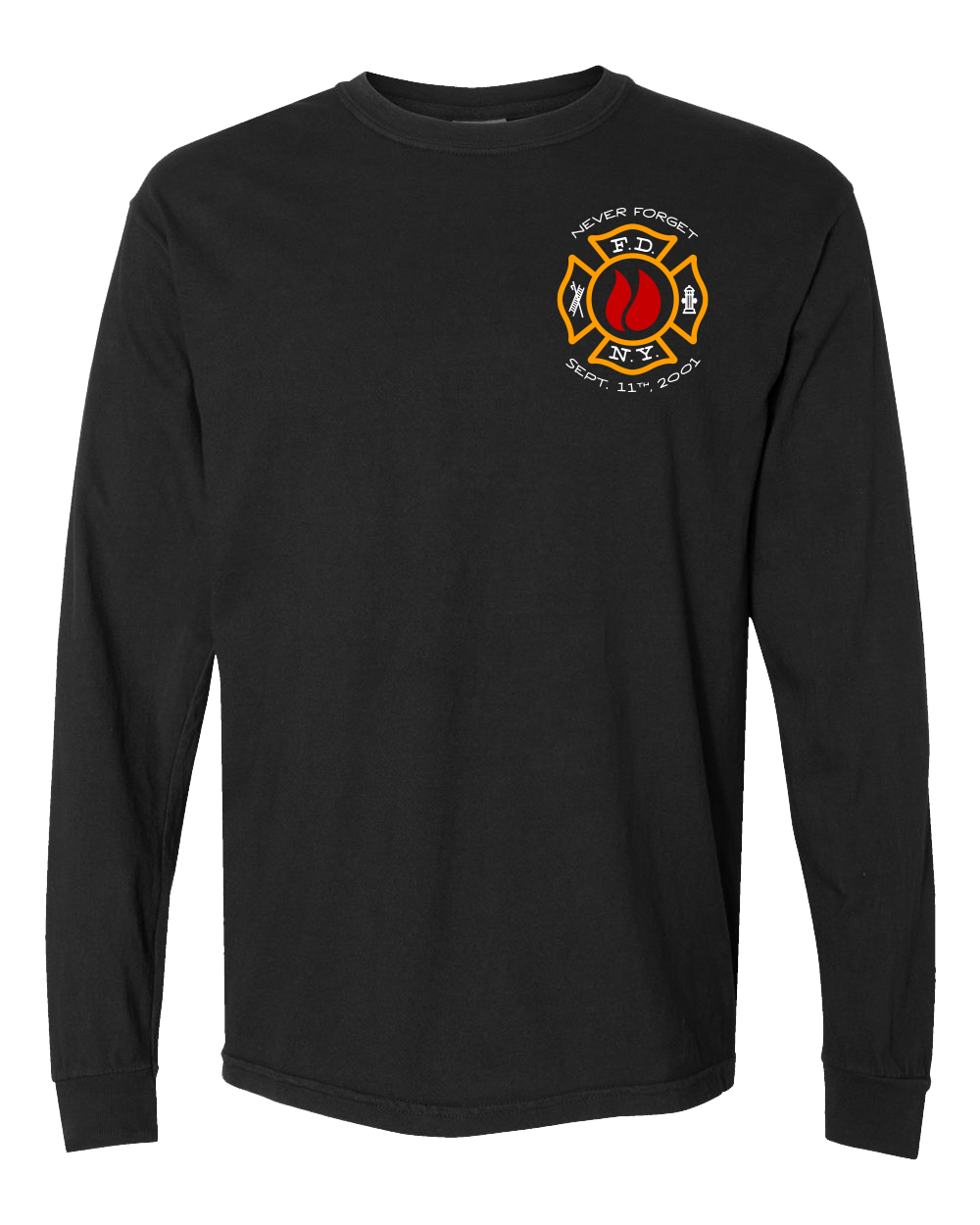 FDNY® 9/11 24th Anniv. Never Forget Black Long Sleeve