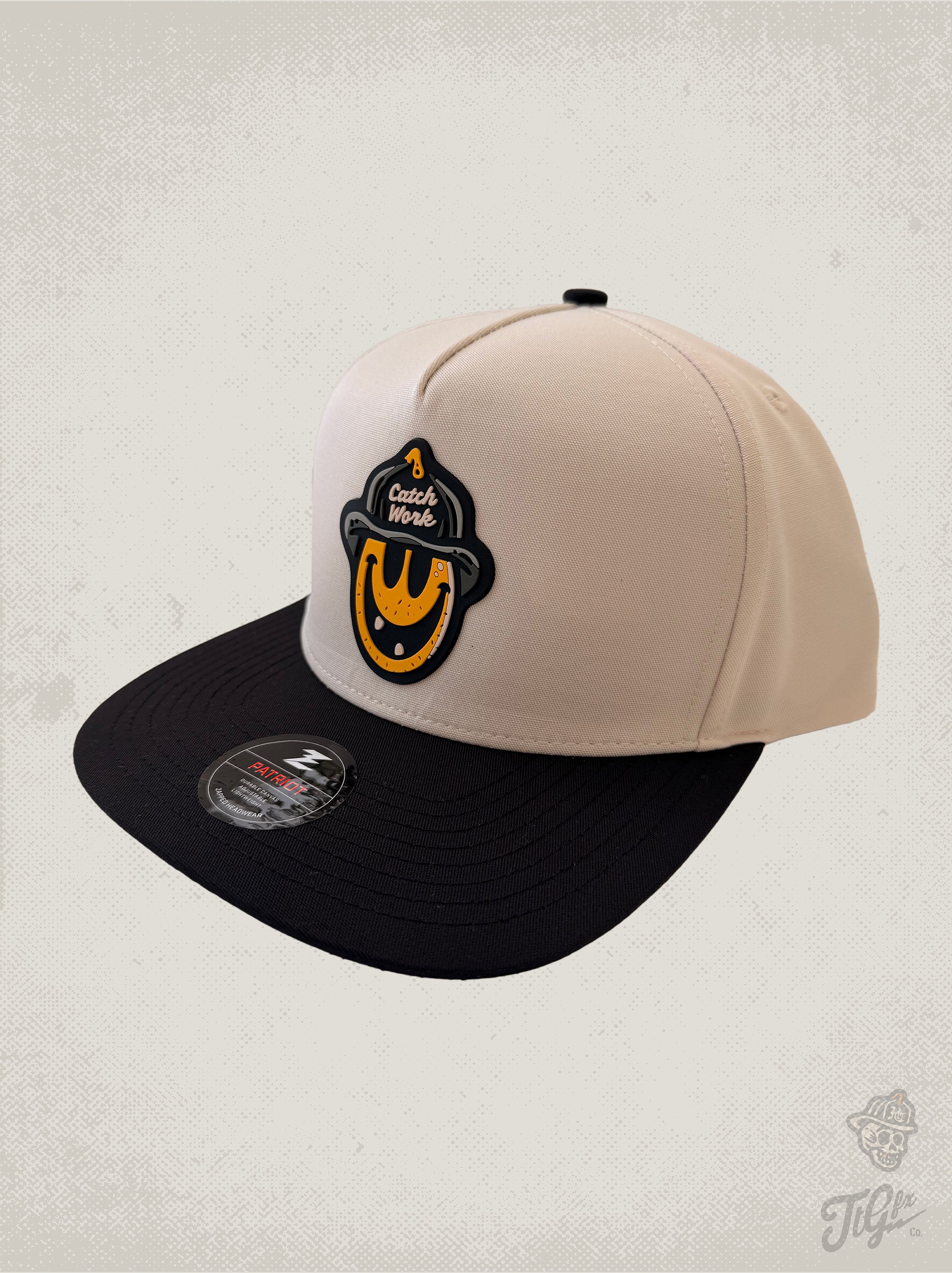 Catch Work Smiley PVC Snapback