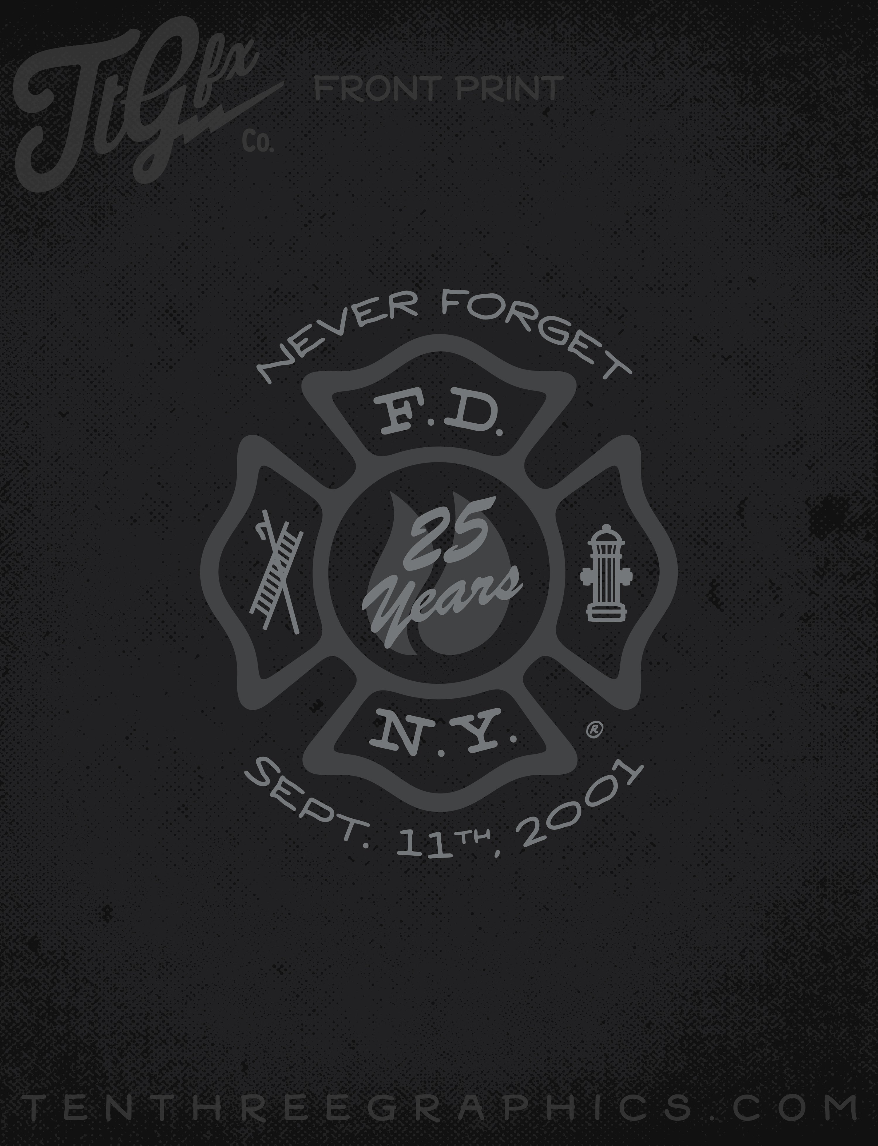 FDNY 9.11 25th Anniversary Subdued Long Sleeve