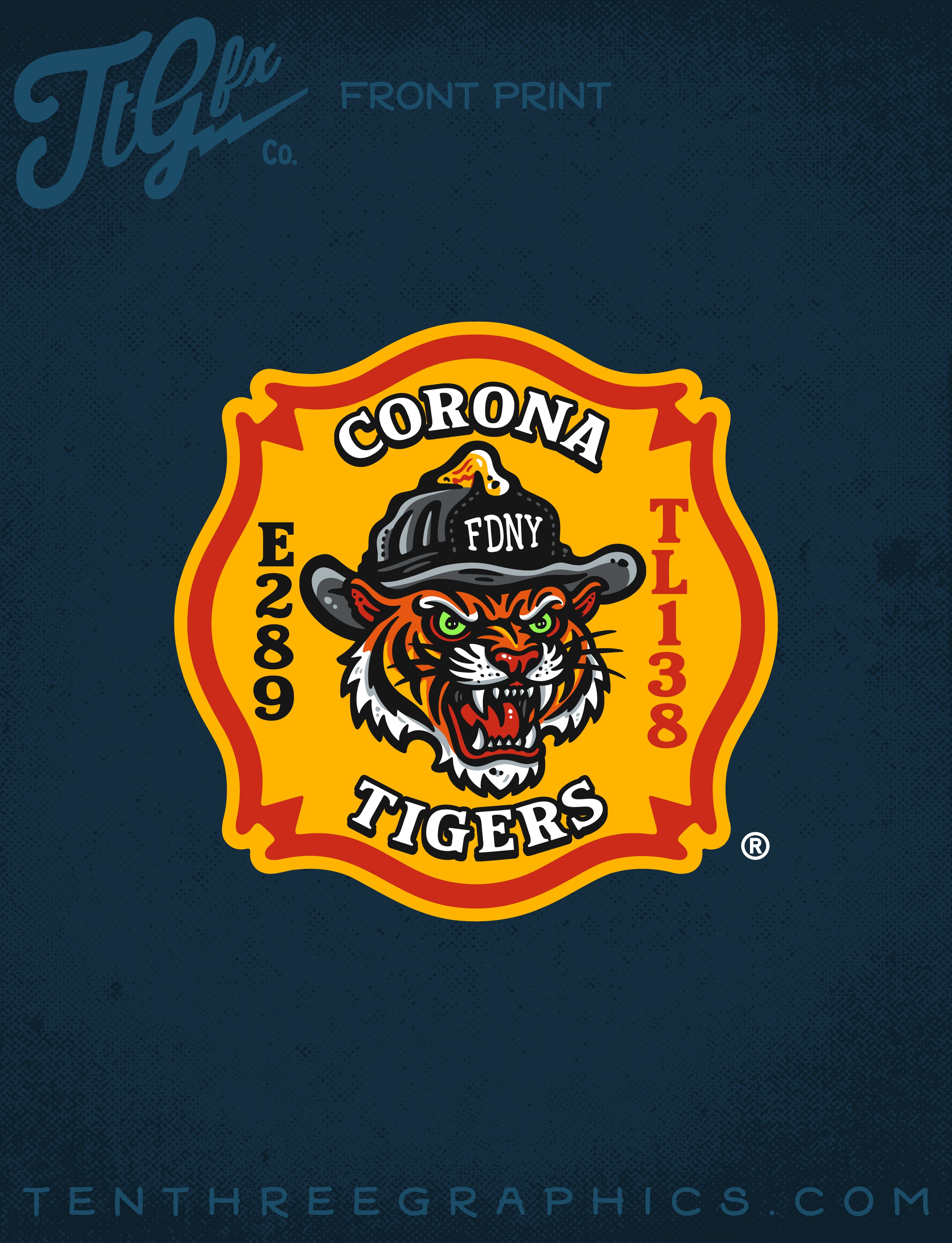 FDNY® E289 TL138 "Corona Tigers" House Tee