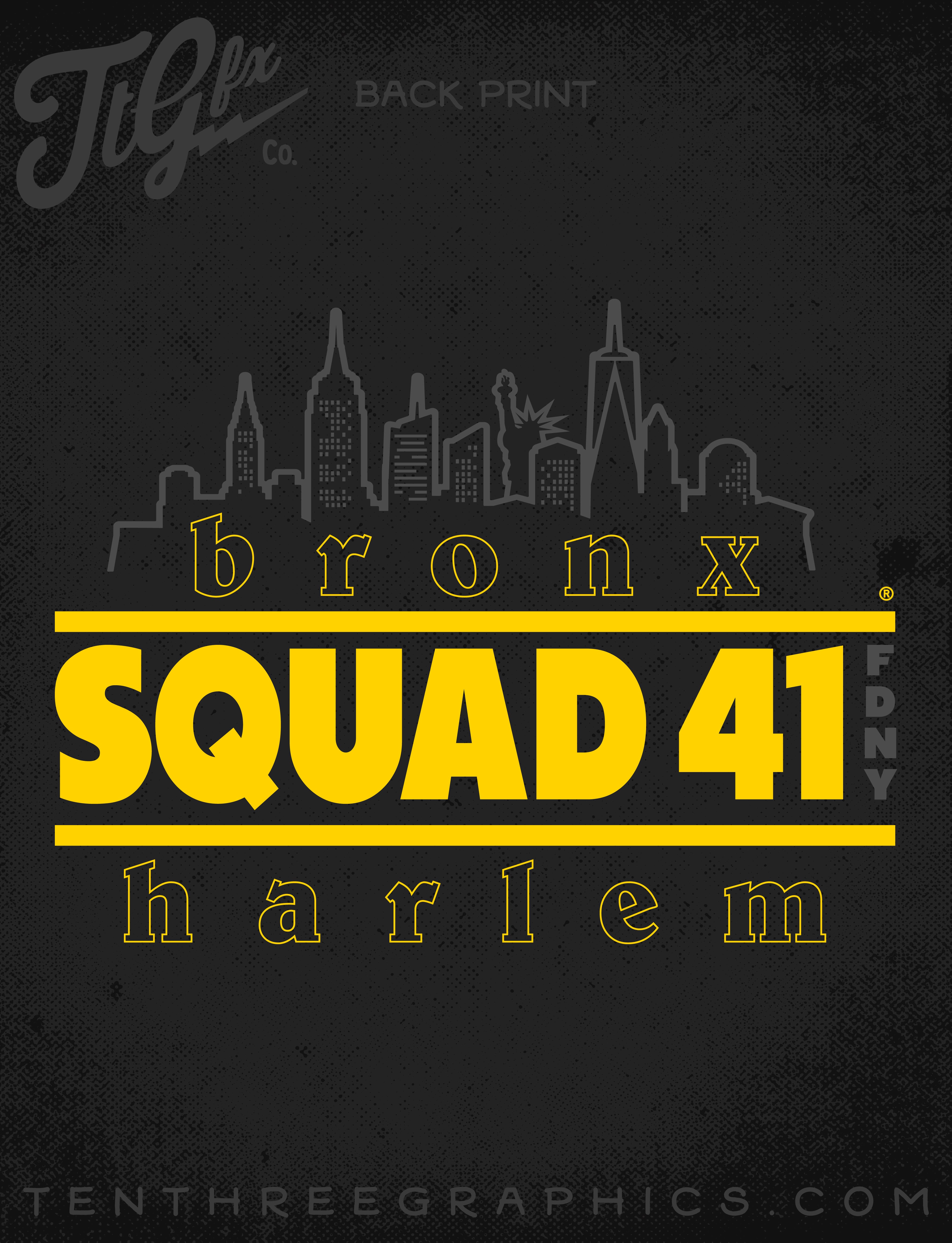FDNY® Squad Co. 41 Skyline Tee