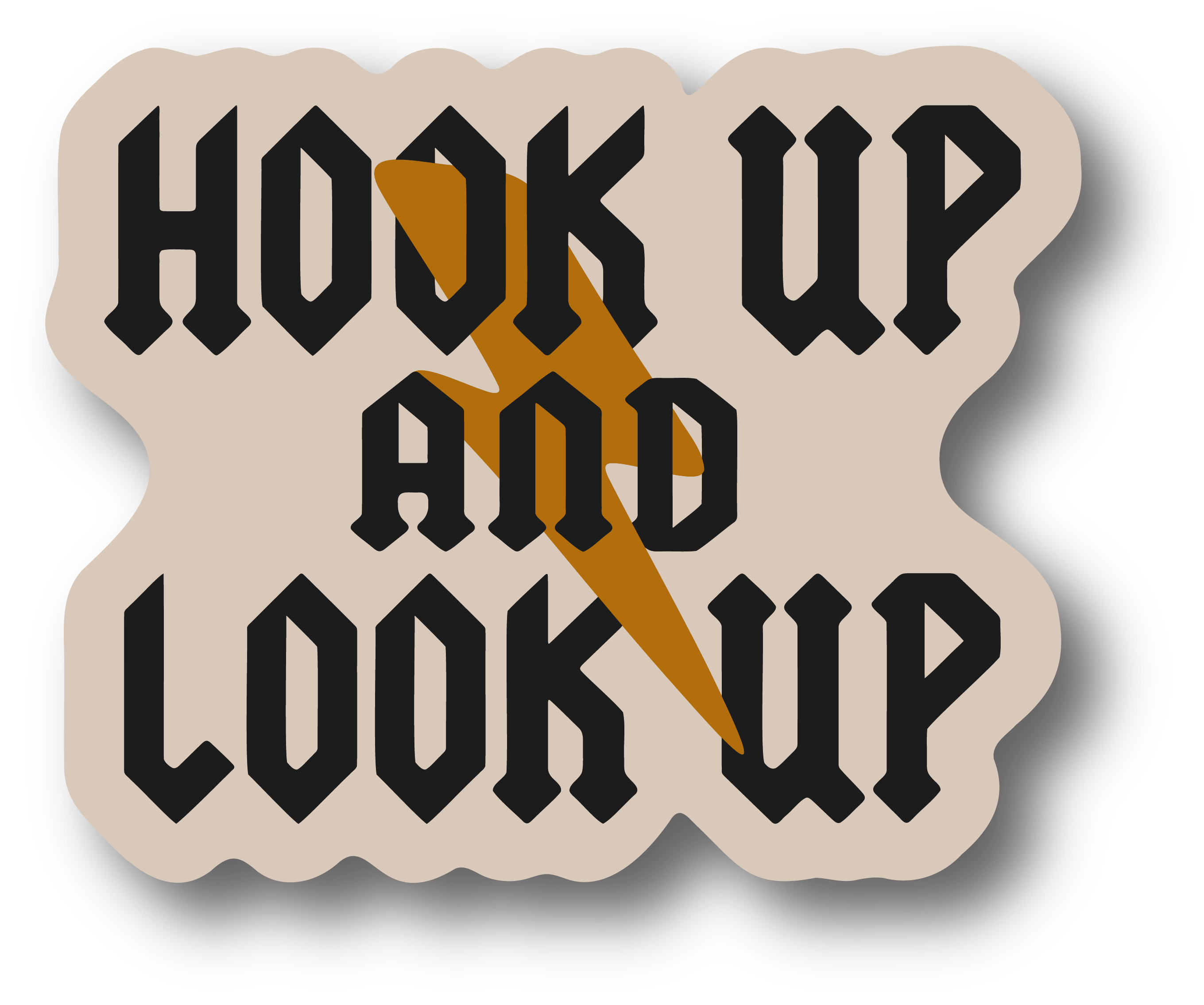 Hook Up And Look Up Decal (July &