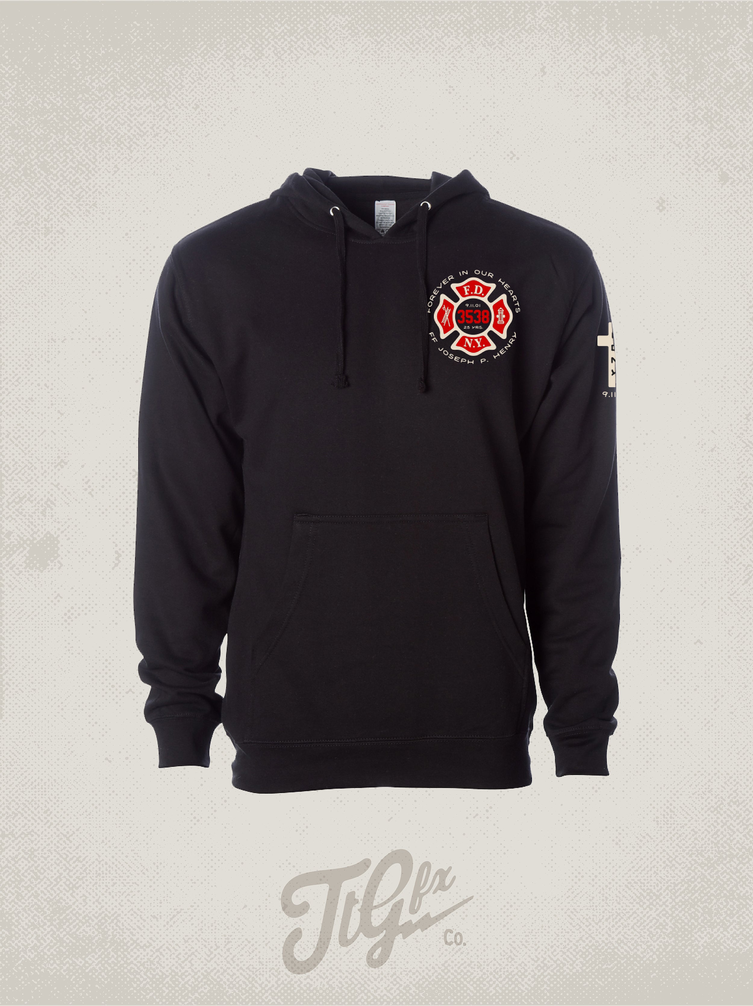 FDNY FF Joseph P. Henry 25th Anniv. 9/11 Hoodie