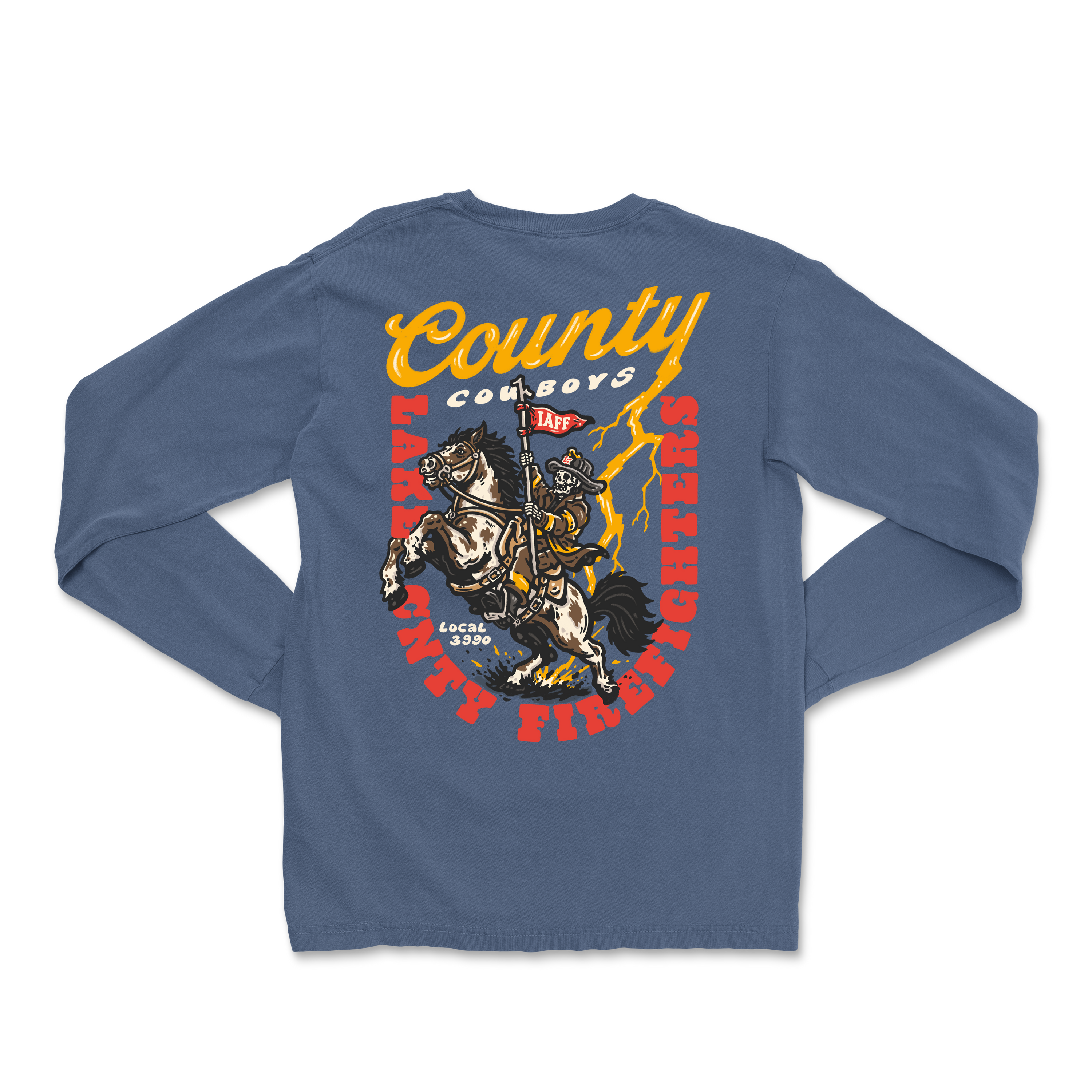 LCFF L3990 County Cowboys Blue Long Sleeve