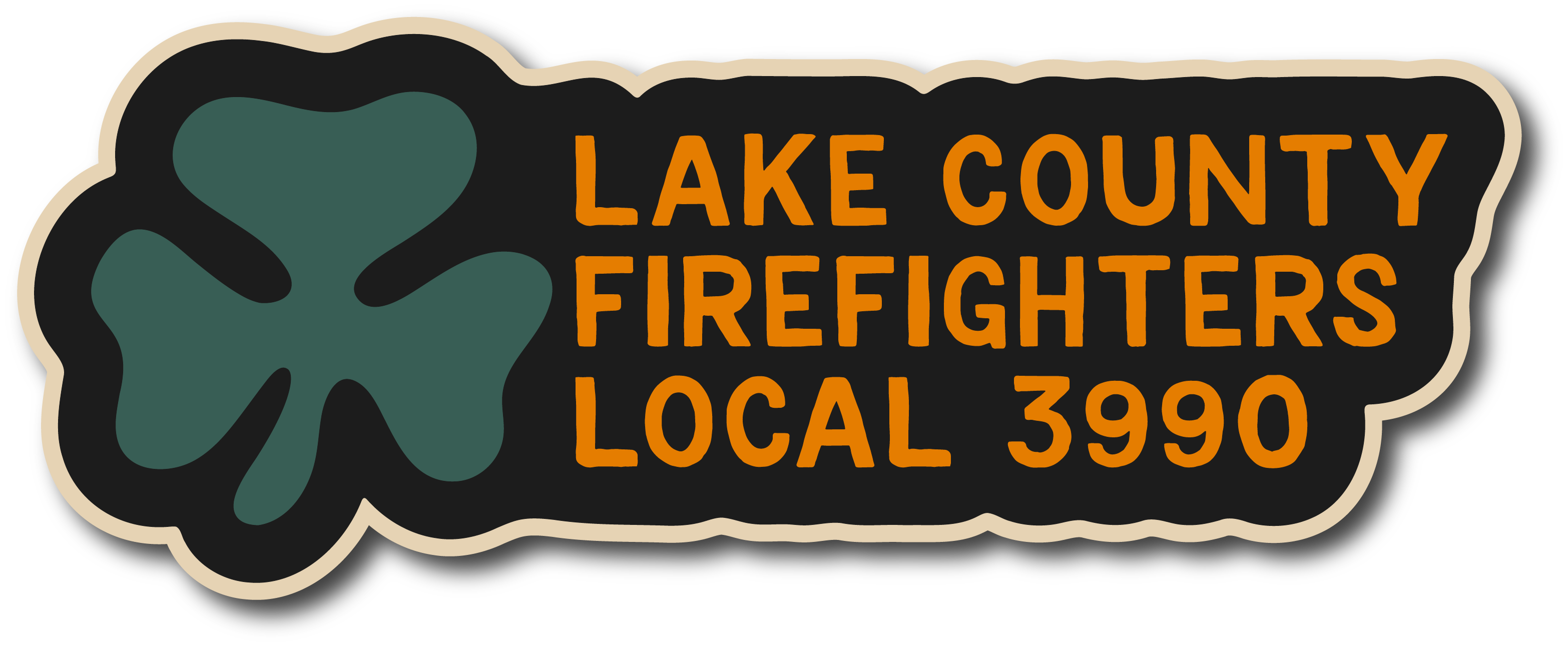 Lake County Local 3990 Shamrock Decal