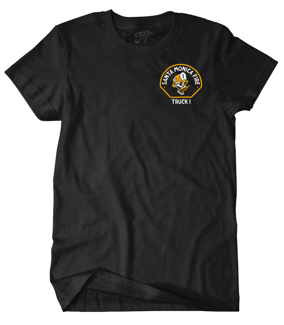 Santa Monica Fire Truck 1 Tiller Tee