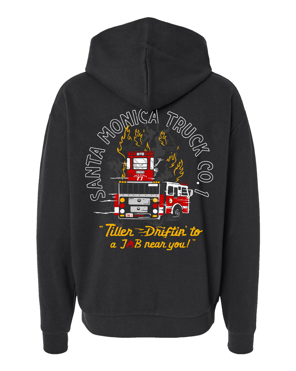 Santa Monica Fire Tiller 1 Hoodie