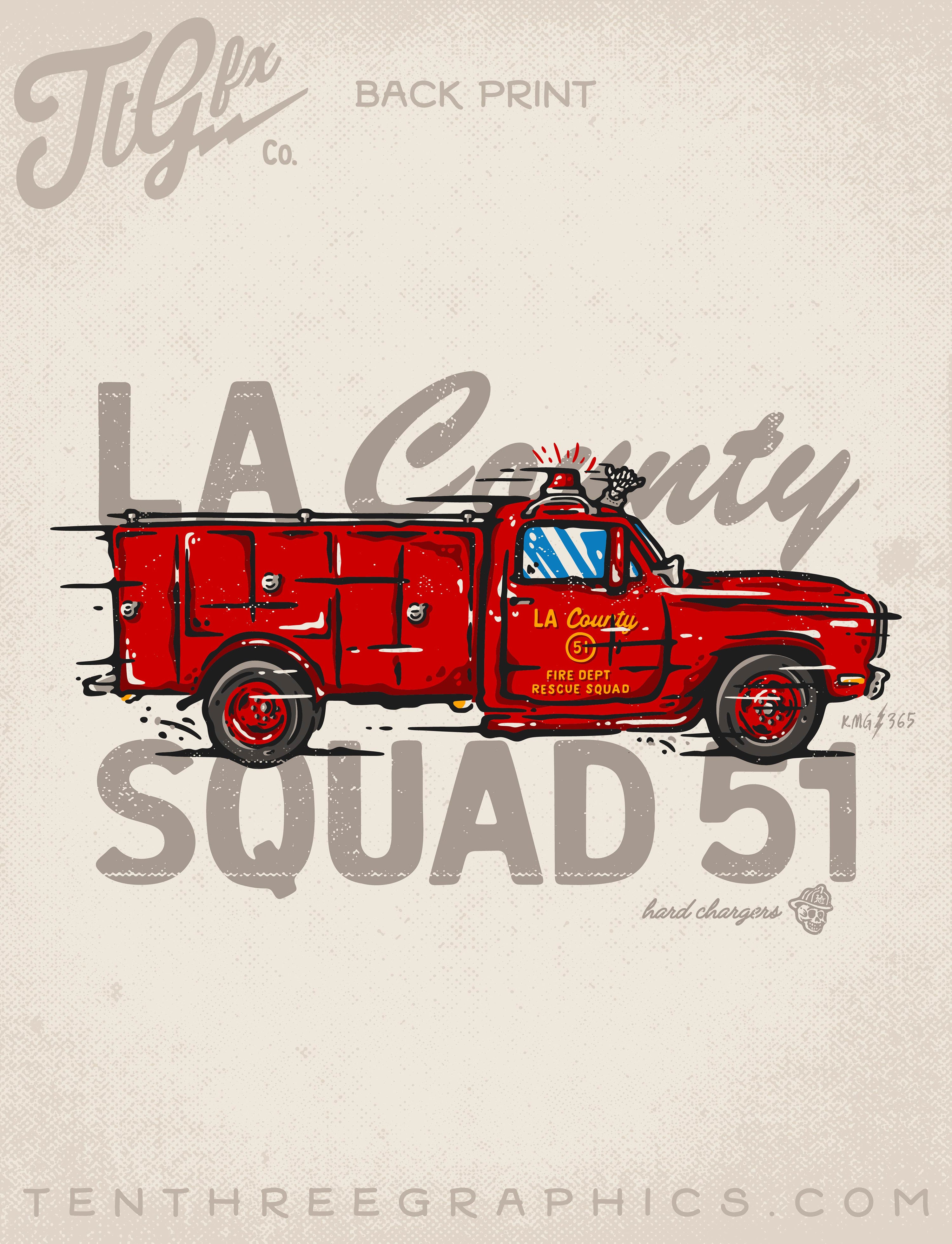 LA Co. Squad Goes KMG365 Ivory Tee