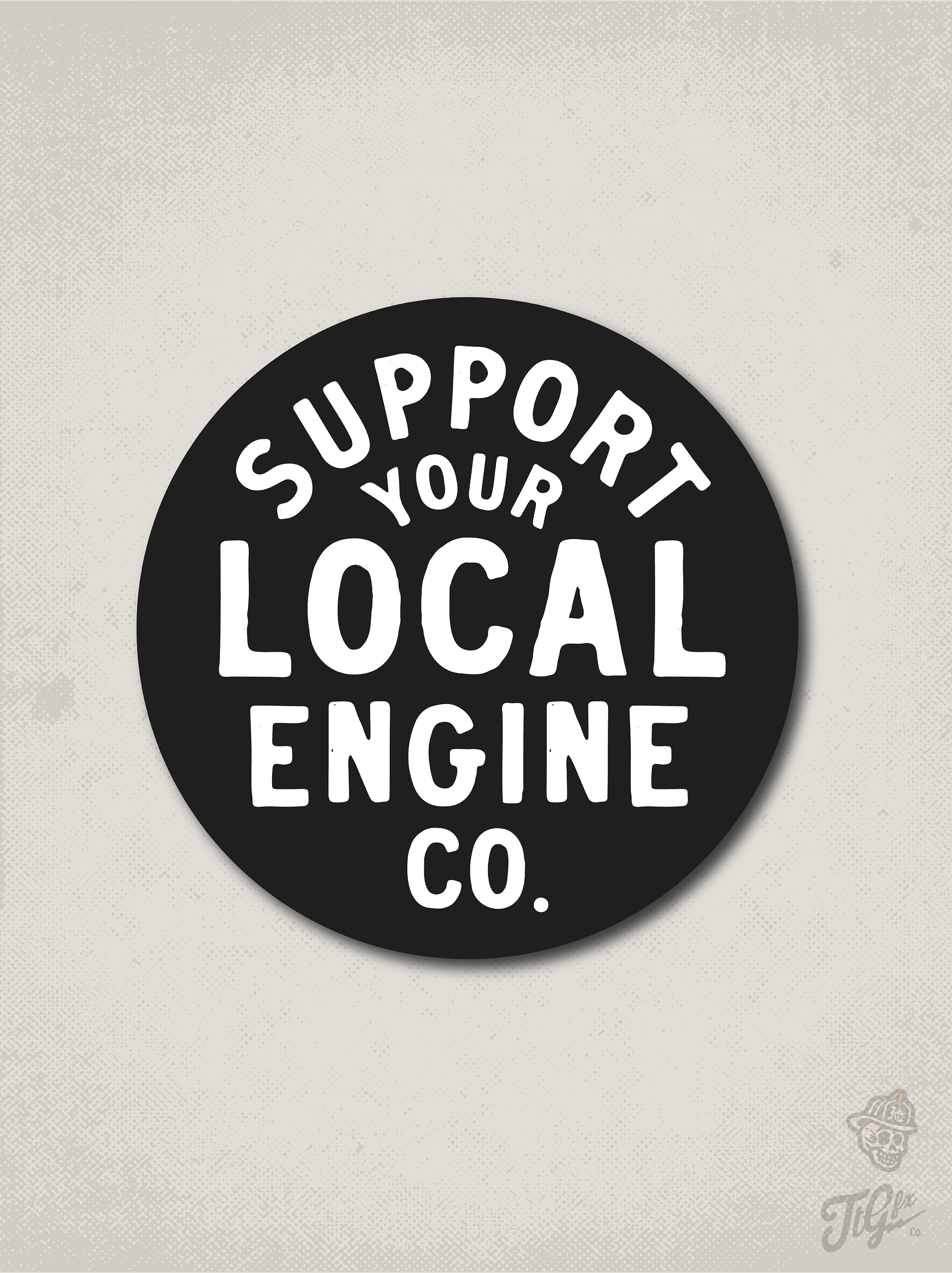 Support Your Local Engine Co. Decal
