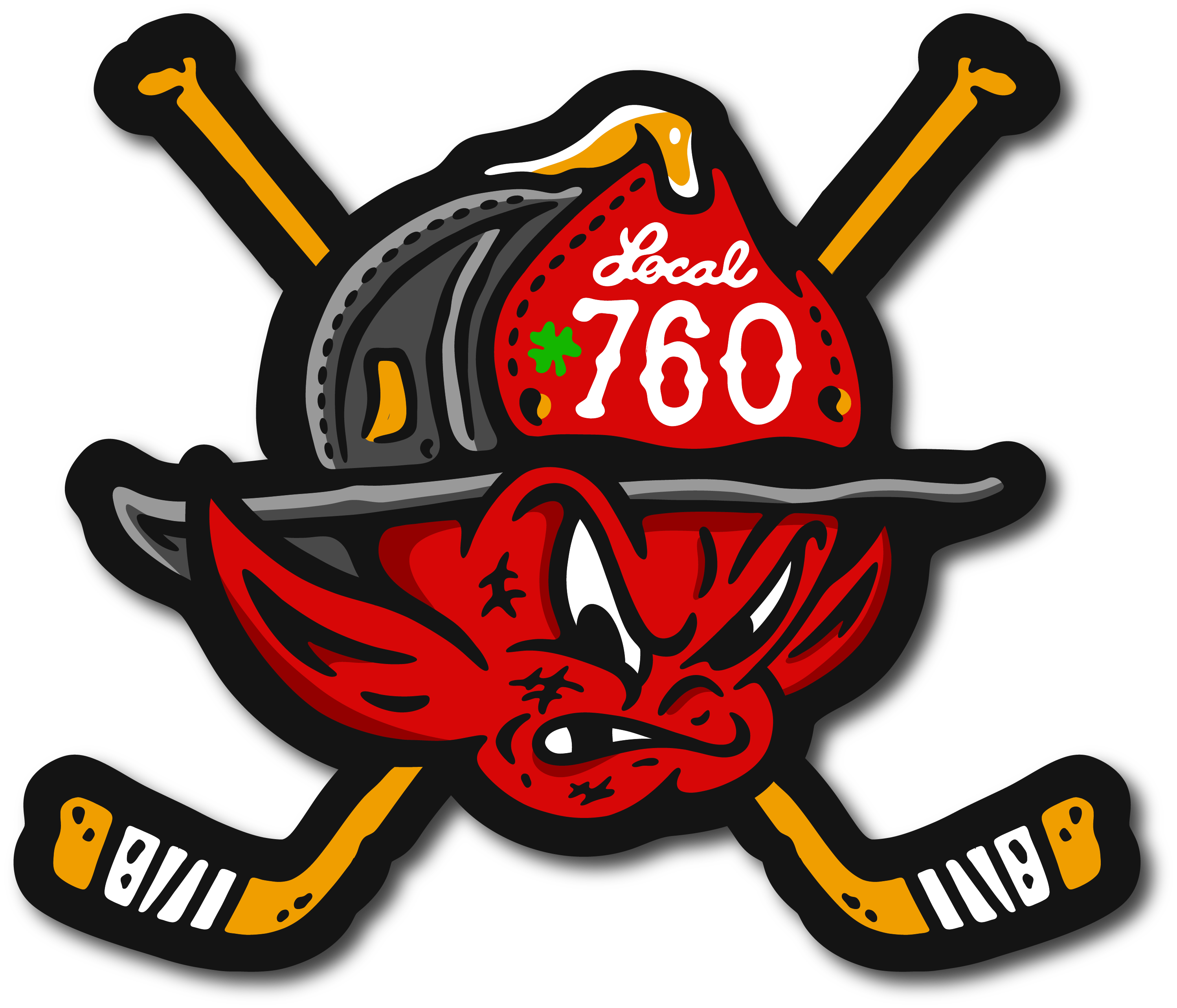 HFD Devil Head Hockey Decal