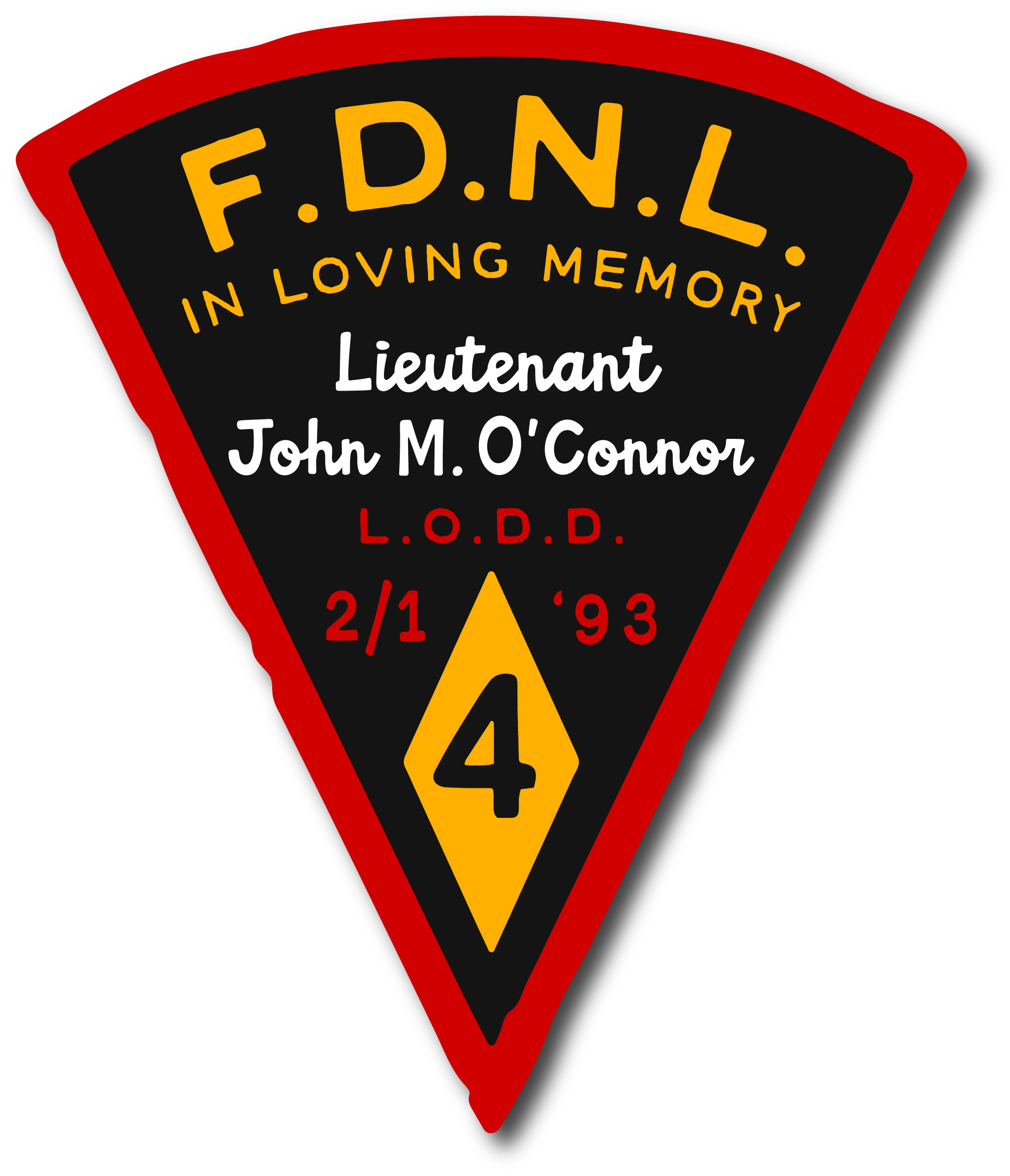 FDNL Lt. John O'Connor Memorial Decal