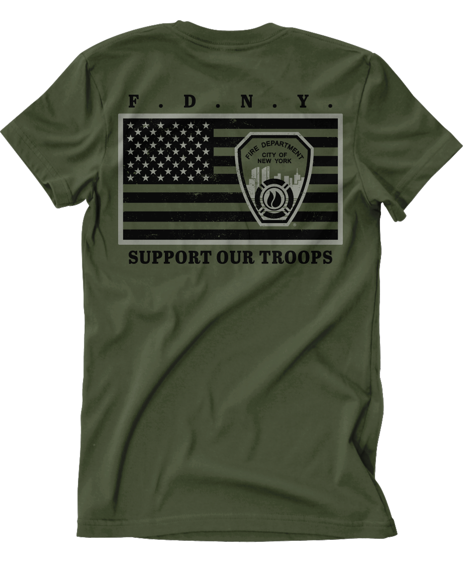 FDNY® Support Our Troops "Mil Spec" Tee