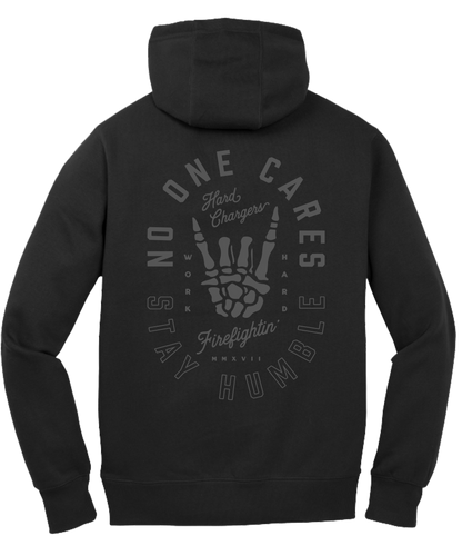 Hard Chargers No One Cares Blackout Hoodie