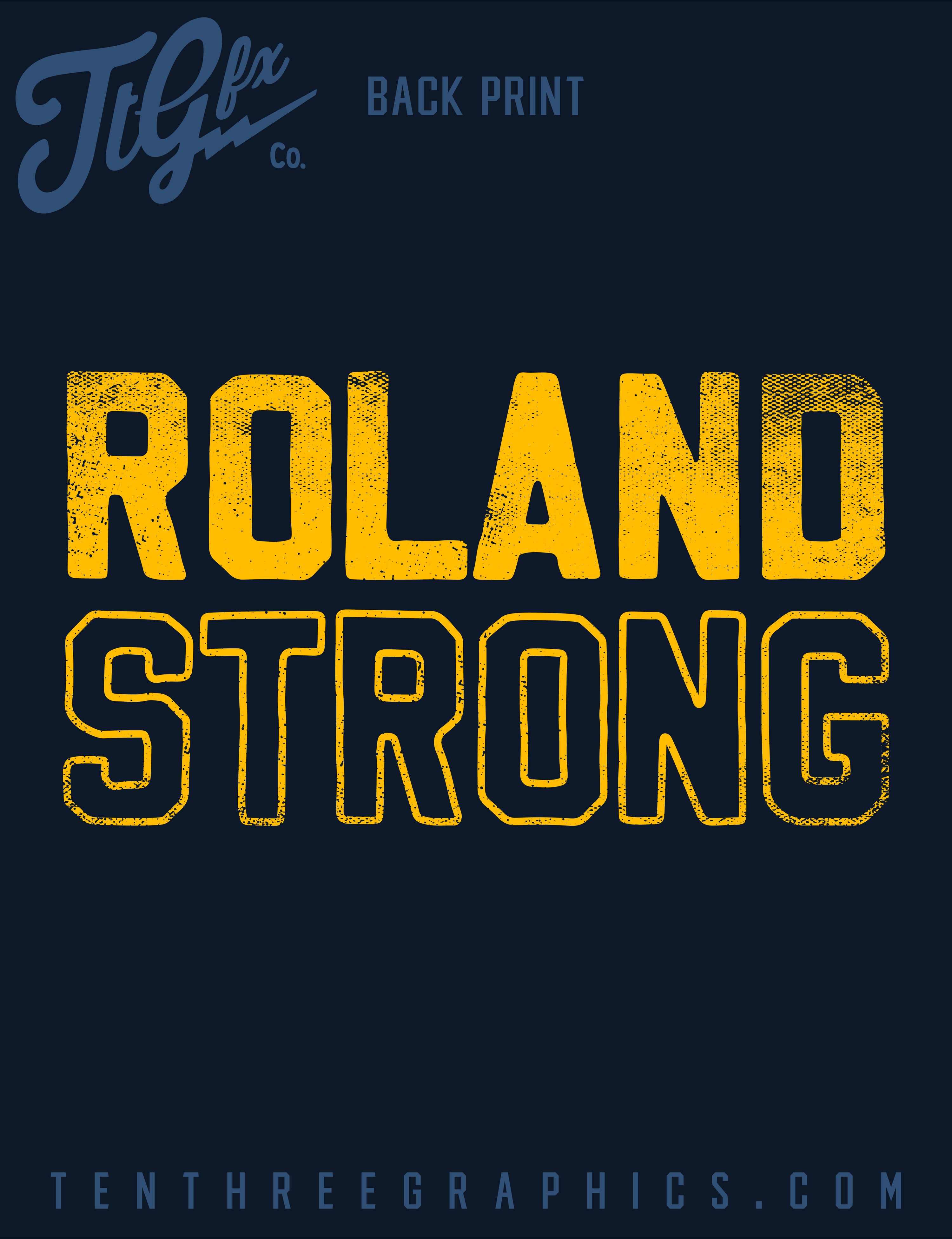 Lake County Fire Rescue "ROLAND STRONG" Support Tee