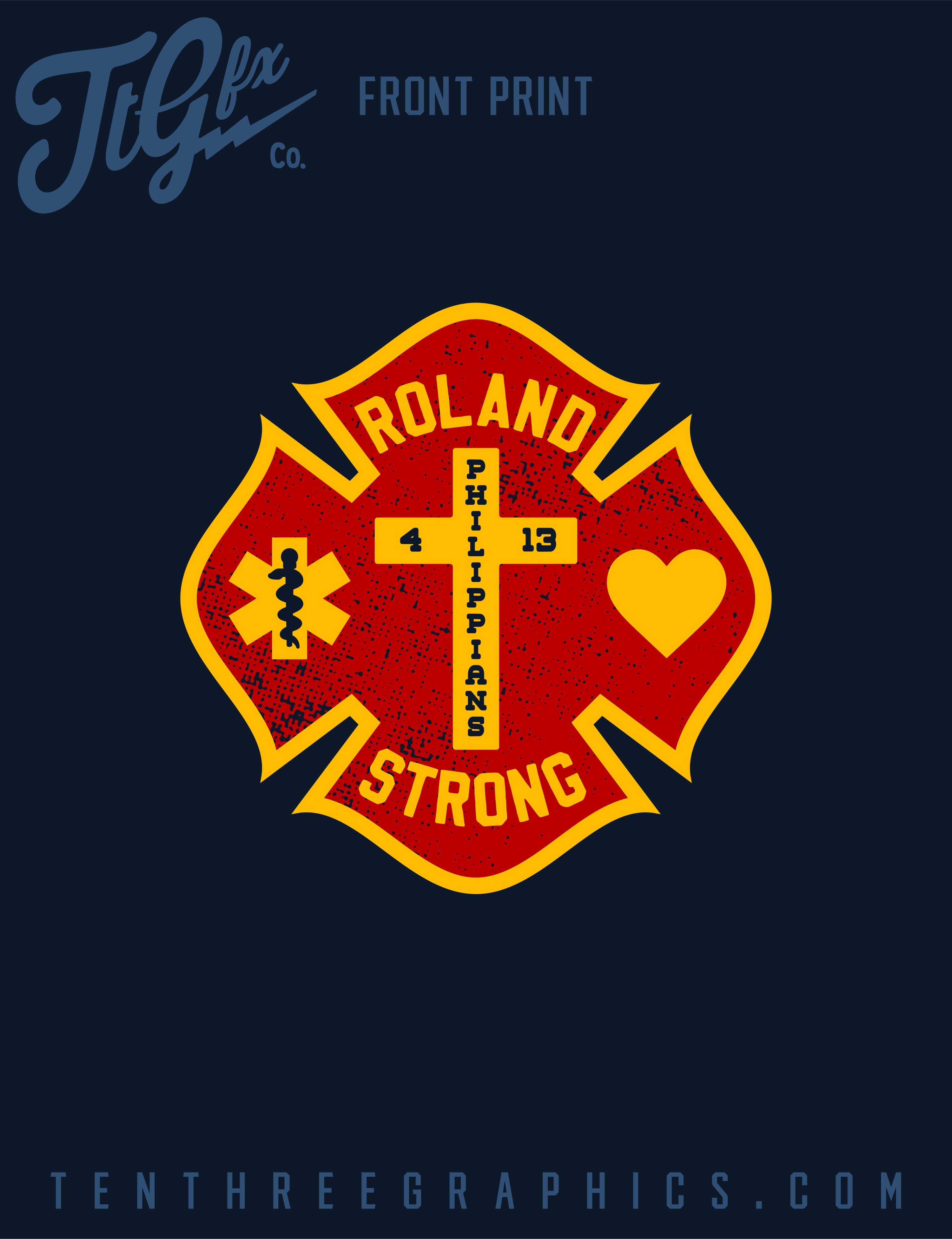Lake County Fire Rescue "ROLAND STRONG" Support Tee