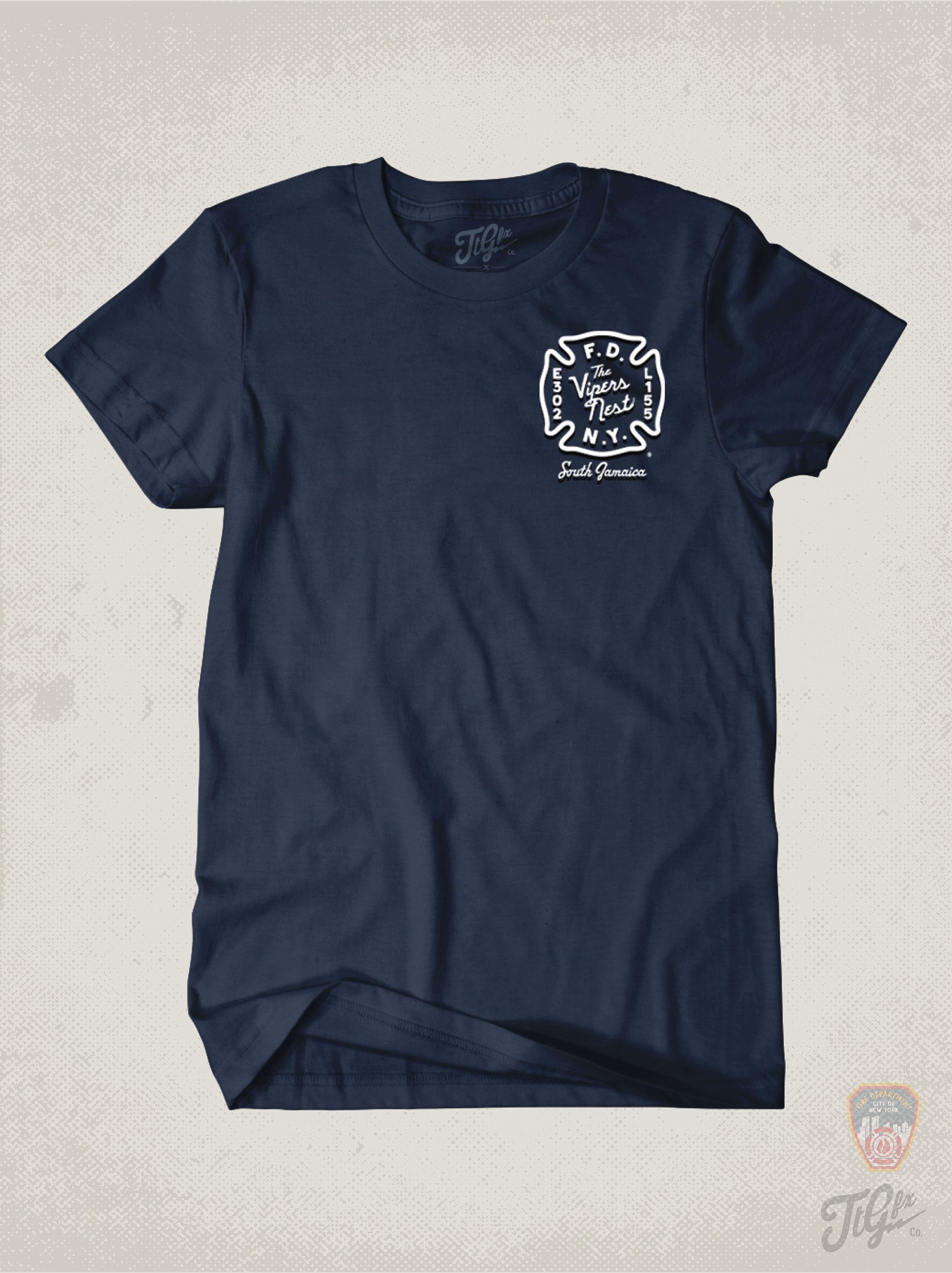 FDNY® E302 L155 Vipers Nest House Tee