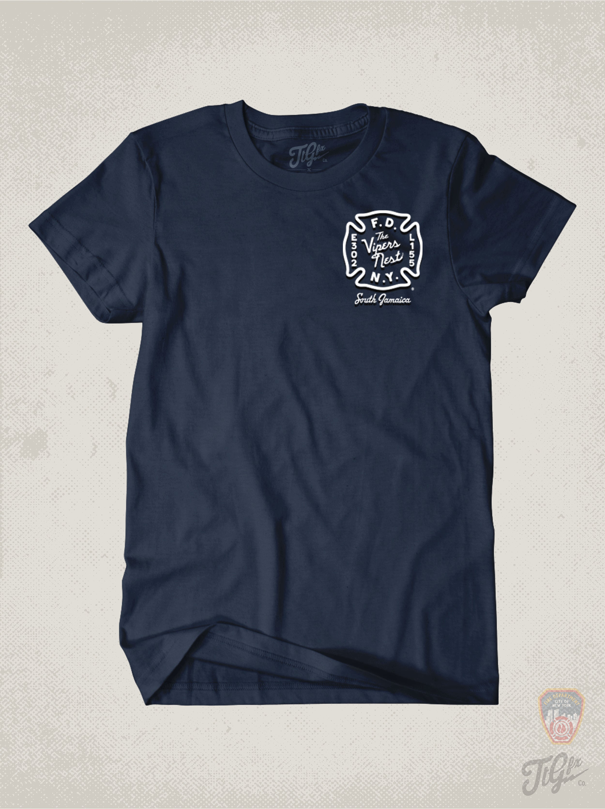 FDNY® E302 L155 Vipers Nest House Tee