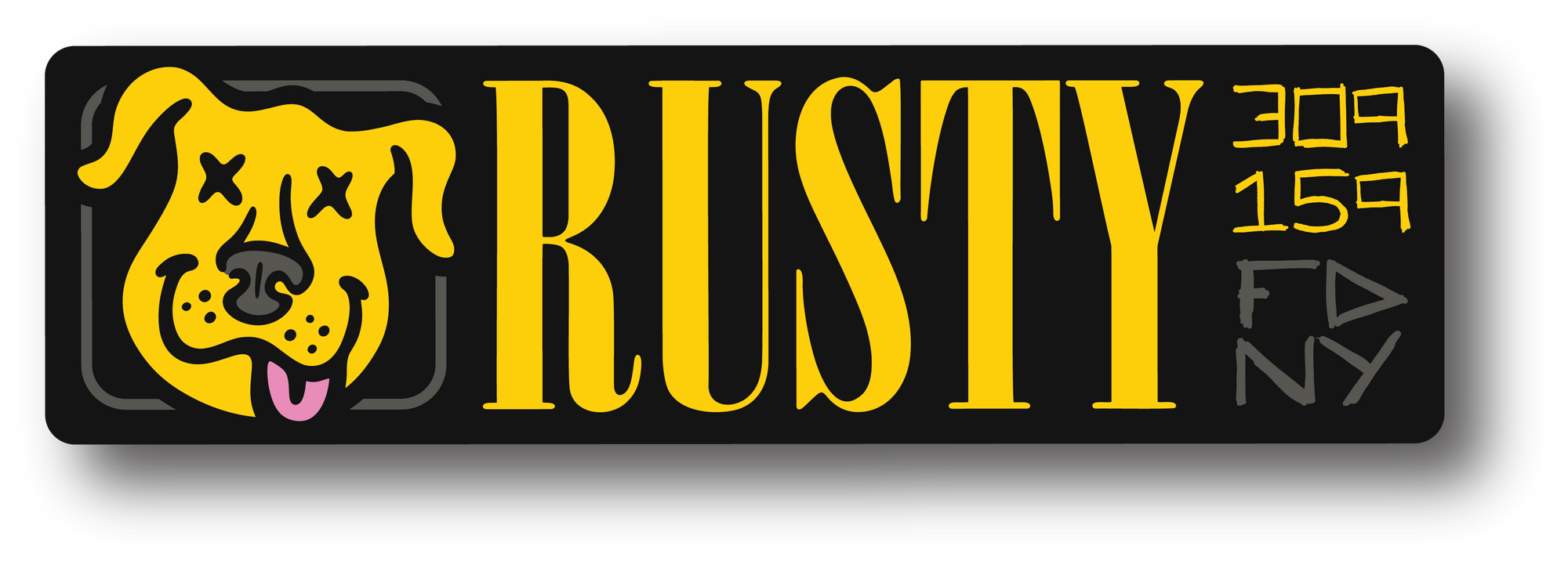 Friendlies Nirvana Rusty Decal