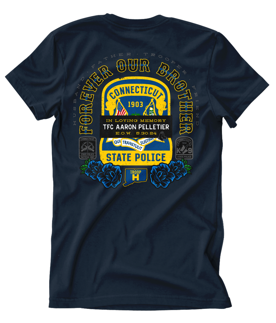 CSP TFC Aaron Pelletier Memorial Tee (Navy)