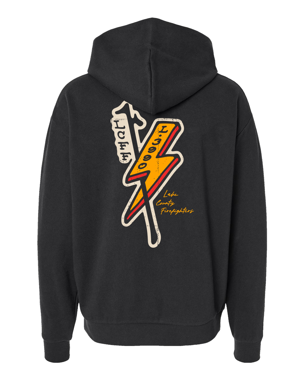 Lake County Firefighters L3990 Bolt Hoodie