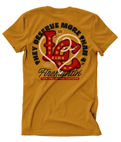 Lake County Firefighters L3990 Pediatric Cancer Support Tee
