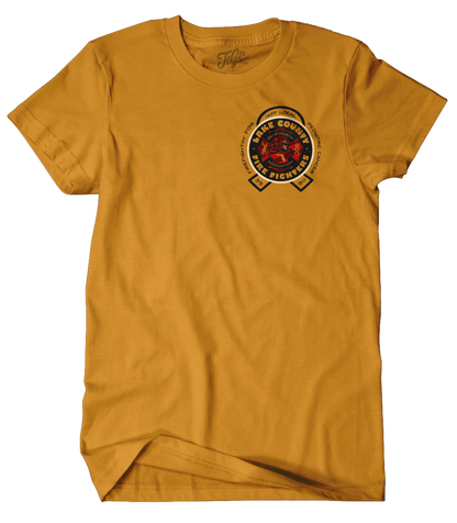 Lake County Firefighters L3990 Pediatric Cancer Support Tee