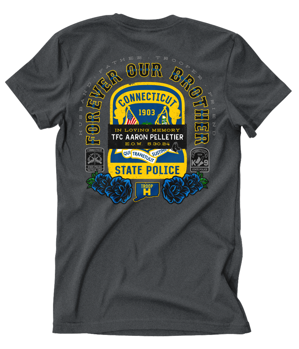 CSP TFC Aaron Pelletier Memorial Tee (Dark Grey)