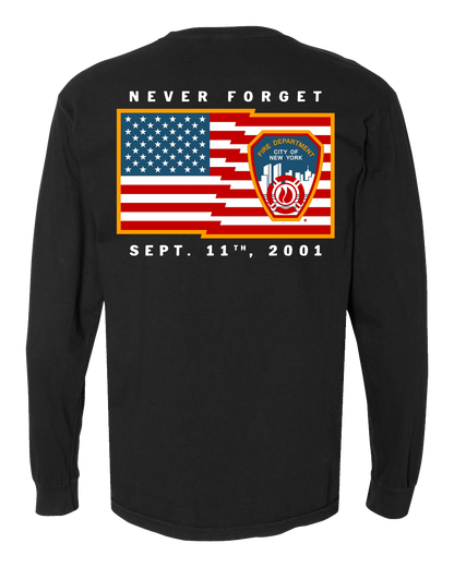 FDNY® 9/11 24th Anniv. Never Forget Black Long Sleeve