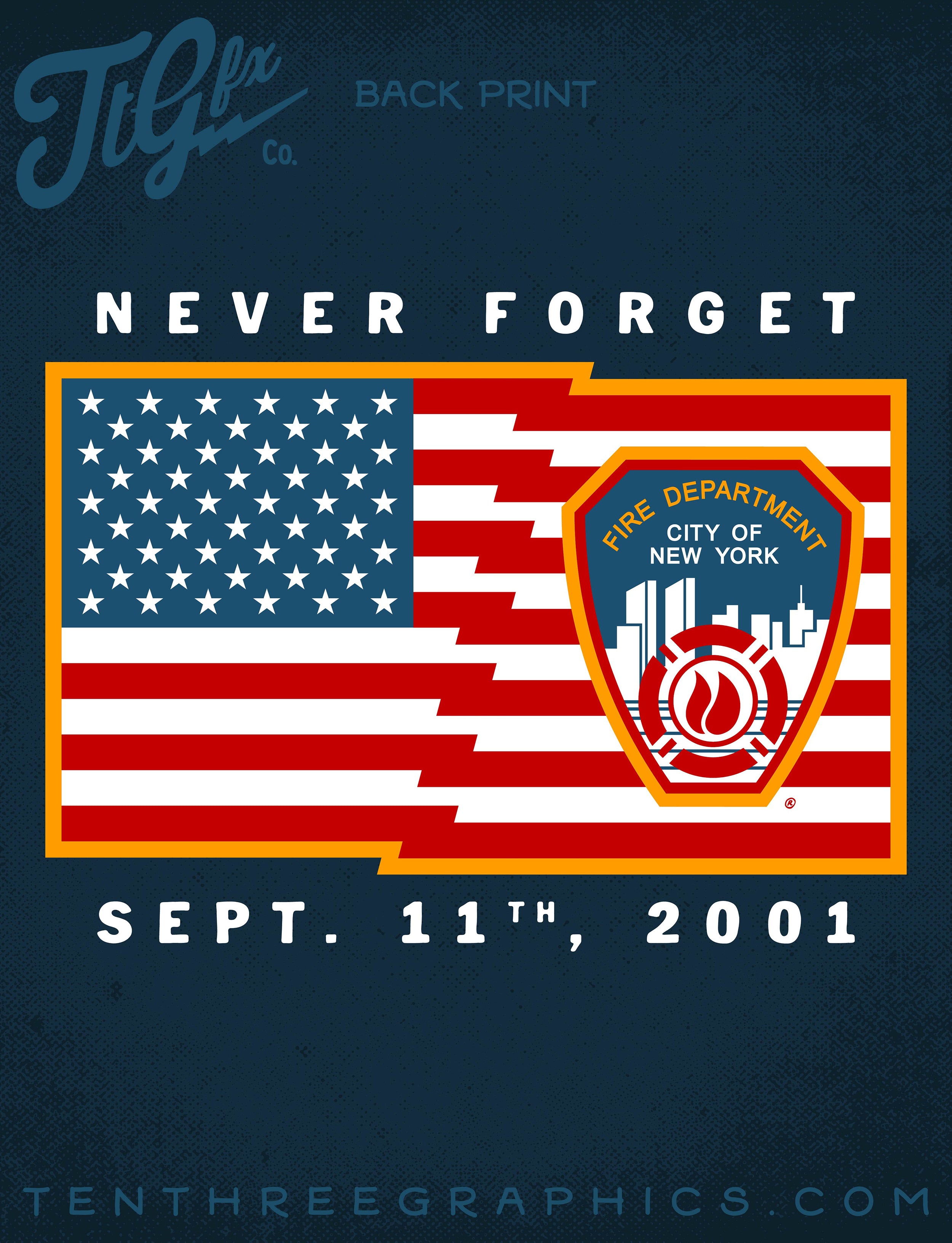 FDNY® 9/11 24th Anniv. Never Forget Tee