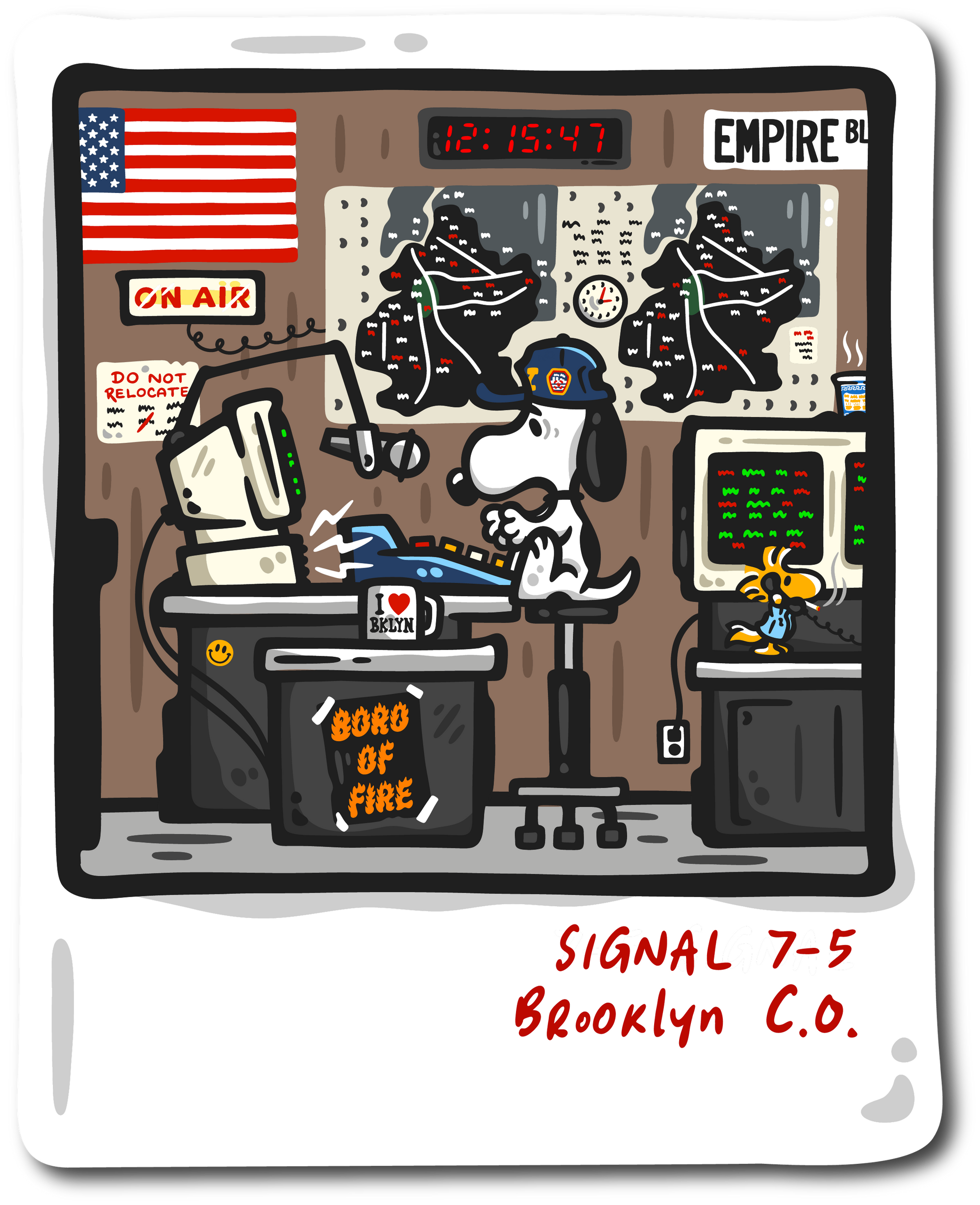 Brooklyn Fire Radio Decal