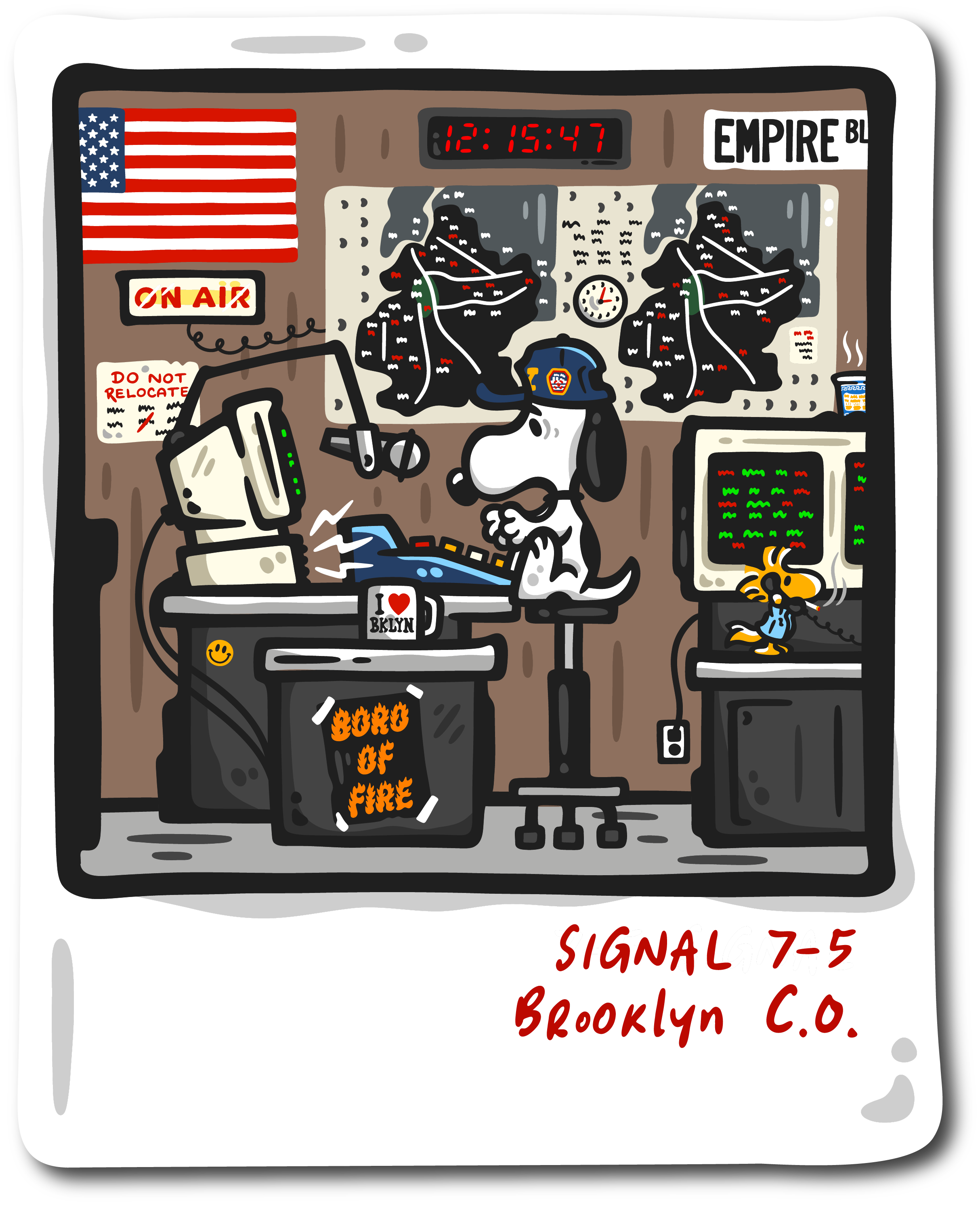 Brooklyn Fire Radio Decal