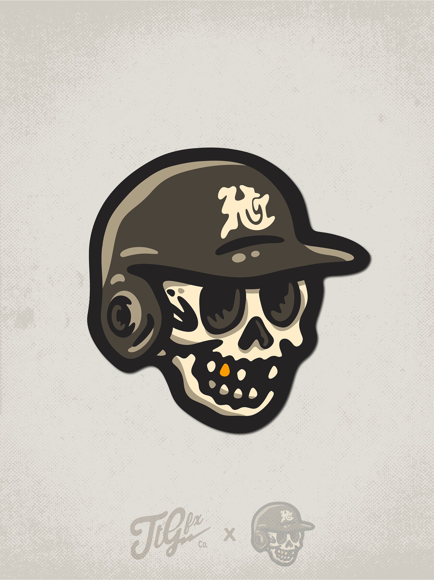 Baseball Head Decal
