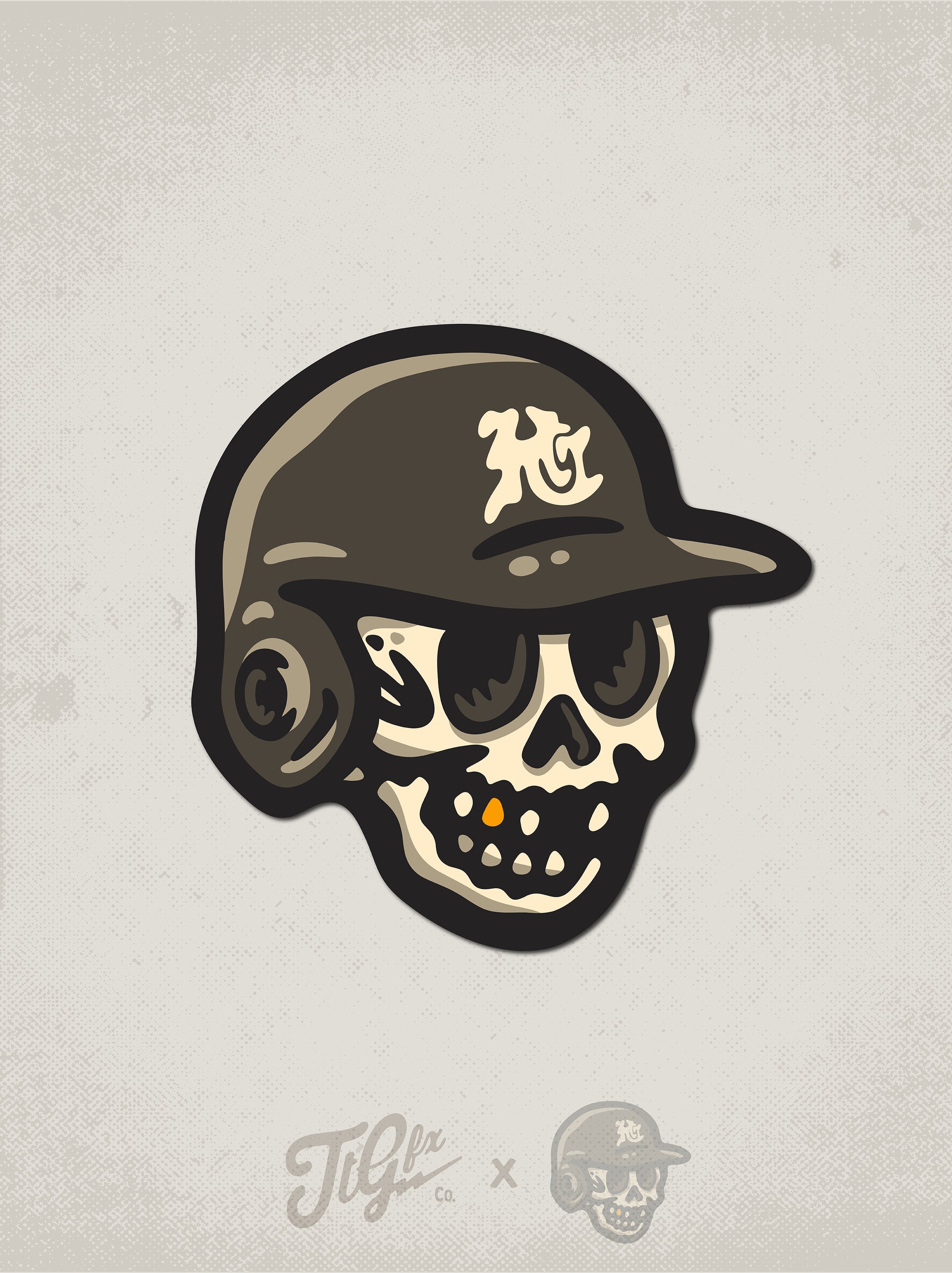 Baseball Head Decal