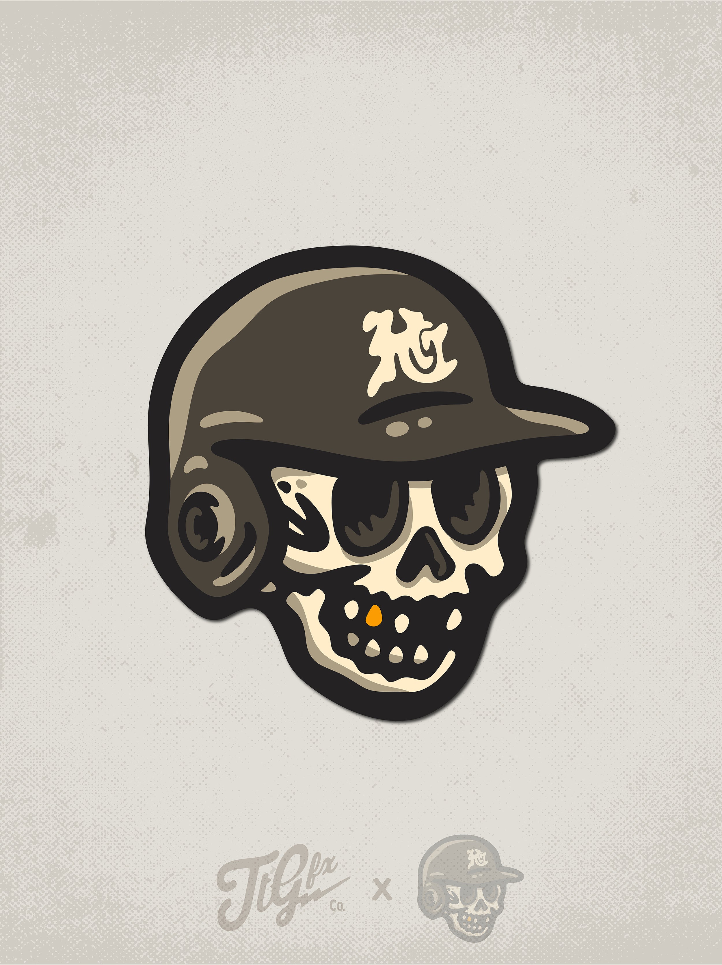 Baseball Head Decal