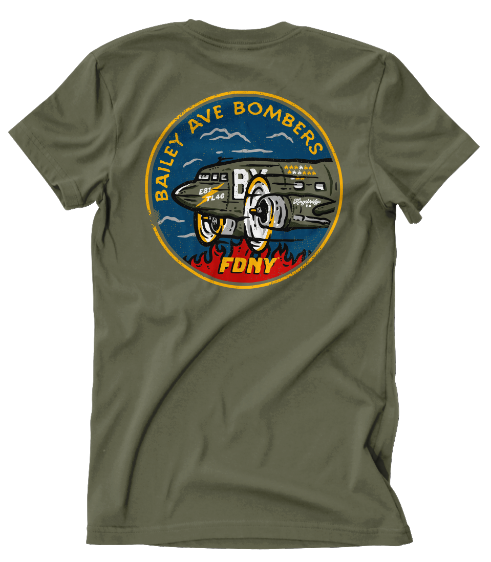 FDNY® E81 L46 &quot;Bomber&quot; Mil-Spec Tee