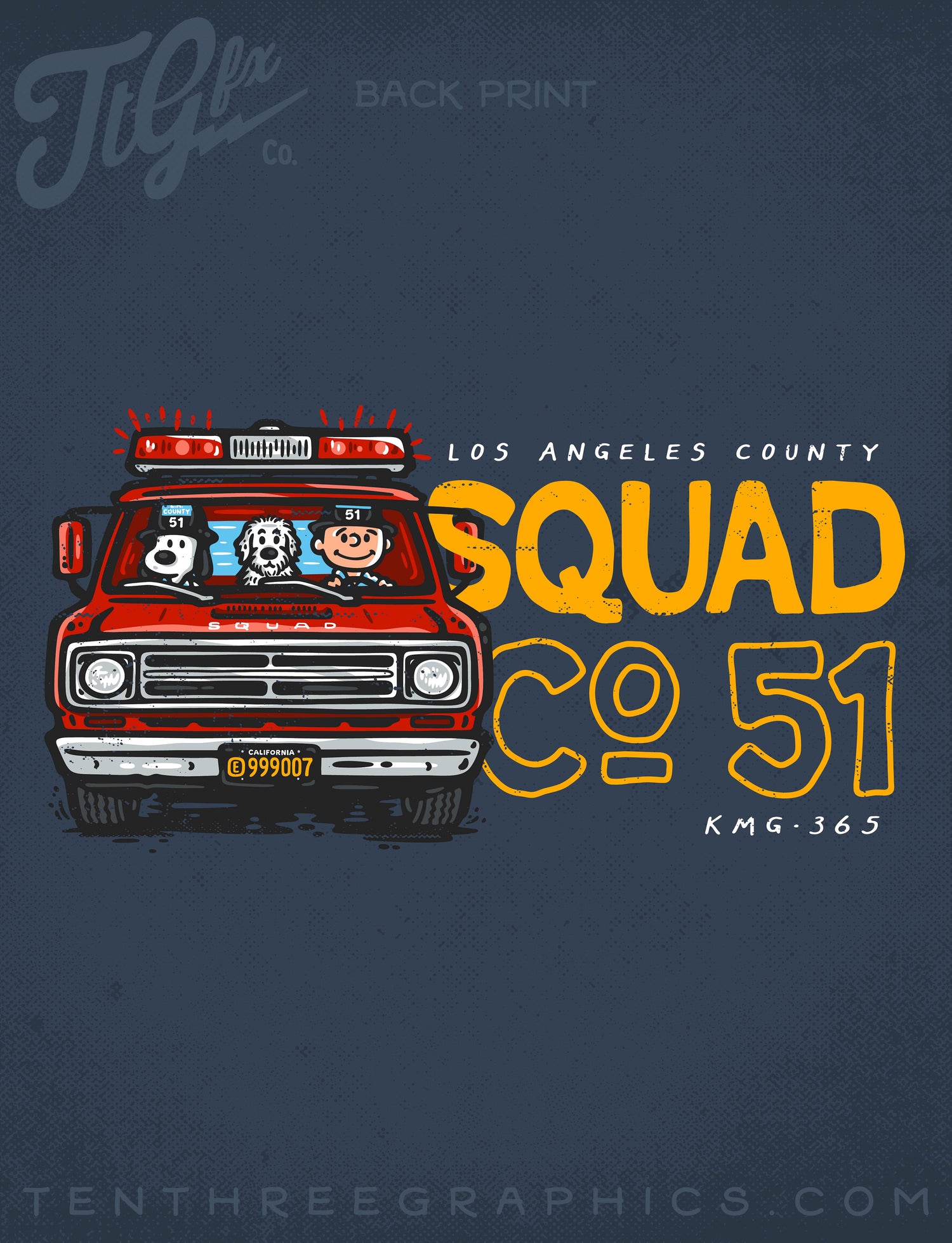 Boot, Chuck &amp; Snoop LA Squad Co. 51 Tee