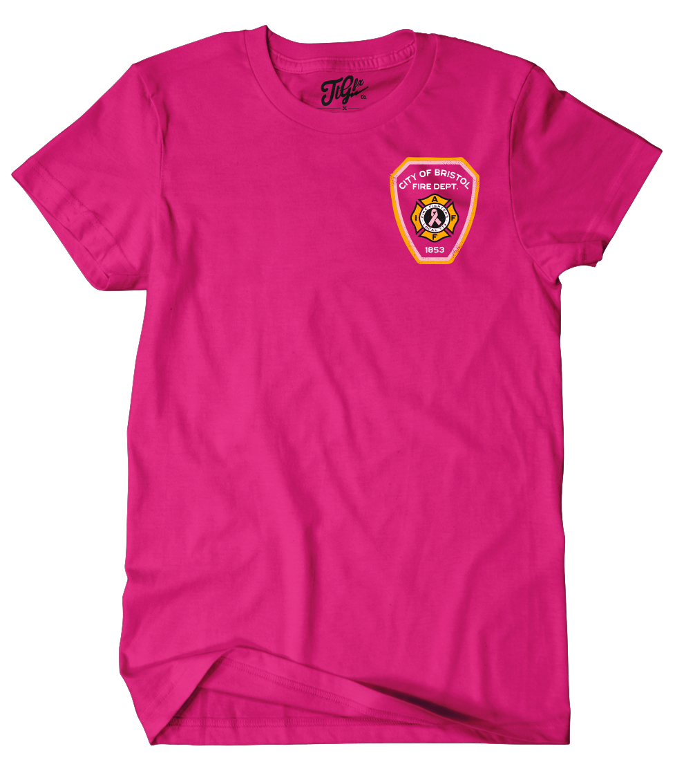 Bristol Fire '24 Breast Cancer Pink Tee