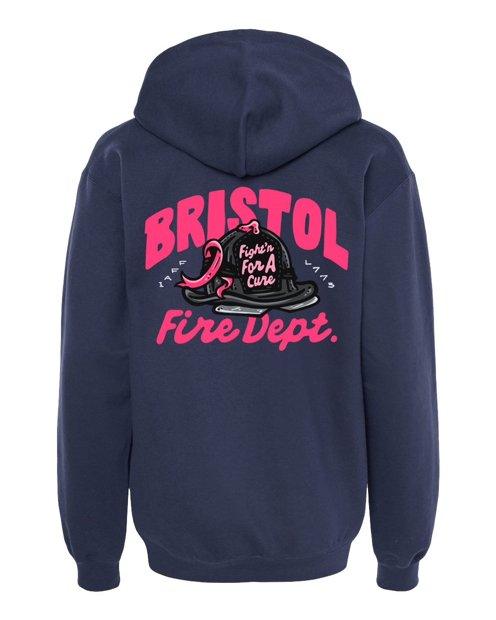Bristol Fire '25 Pink Navy Hoodie
