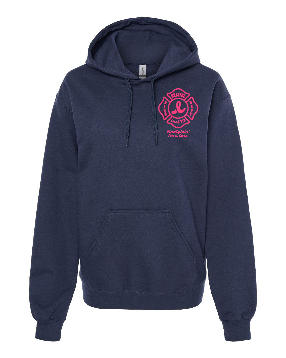 Bristol Fire '25 Pink Navy Hoodie