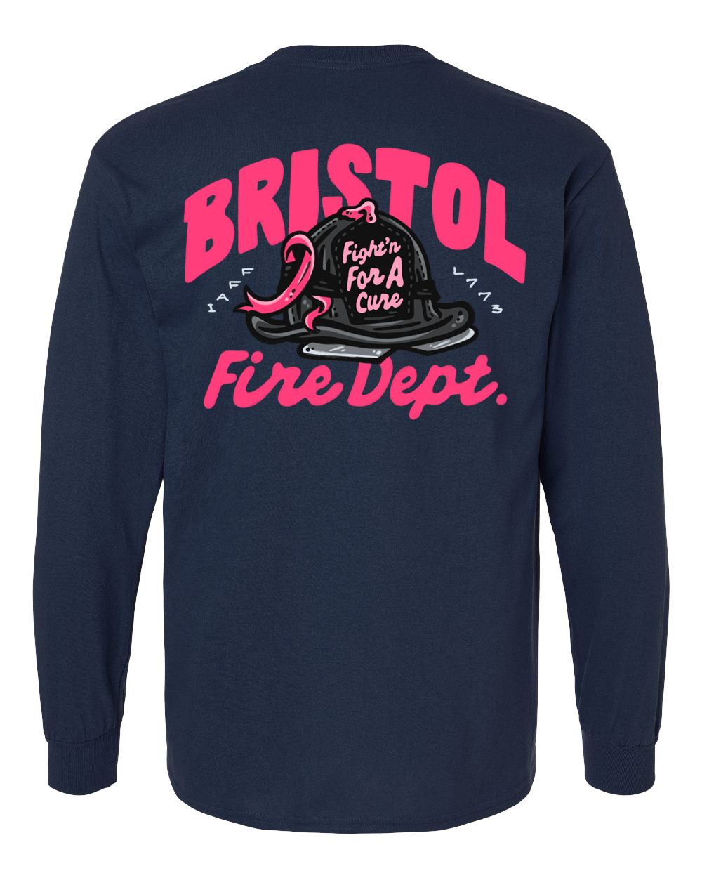 Bristol Fire '25 Pink Navy Long Sleeve