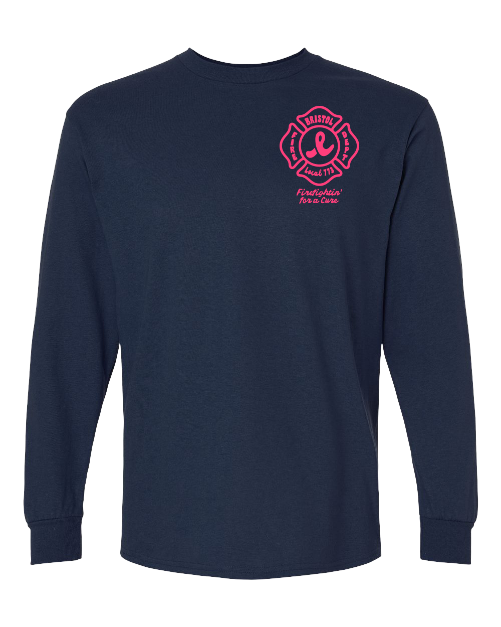 Bristol Fire '25 Pink Navy Long Sleeve