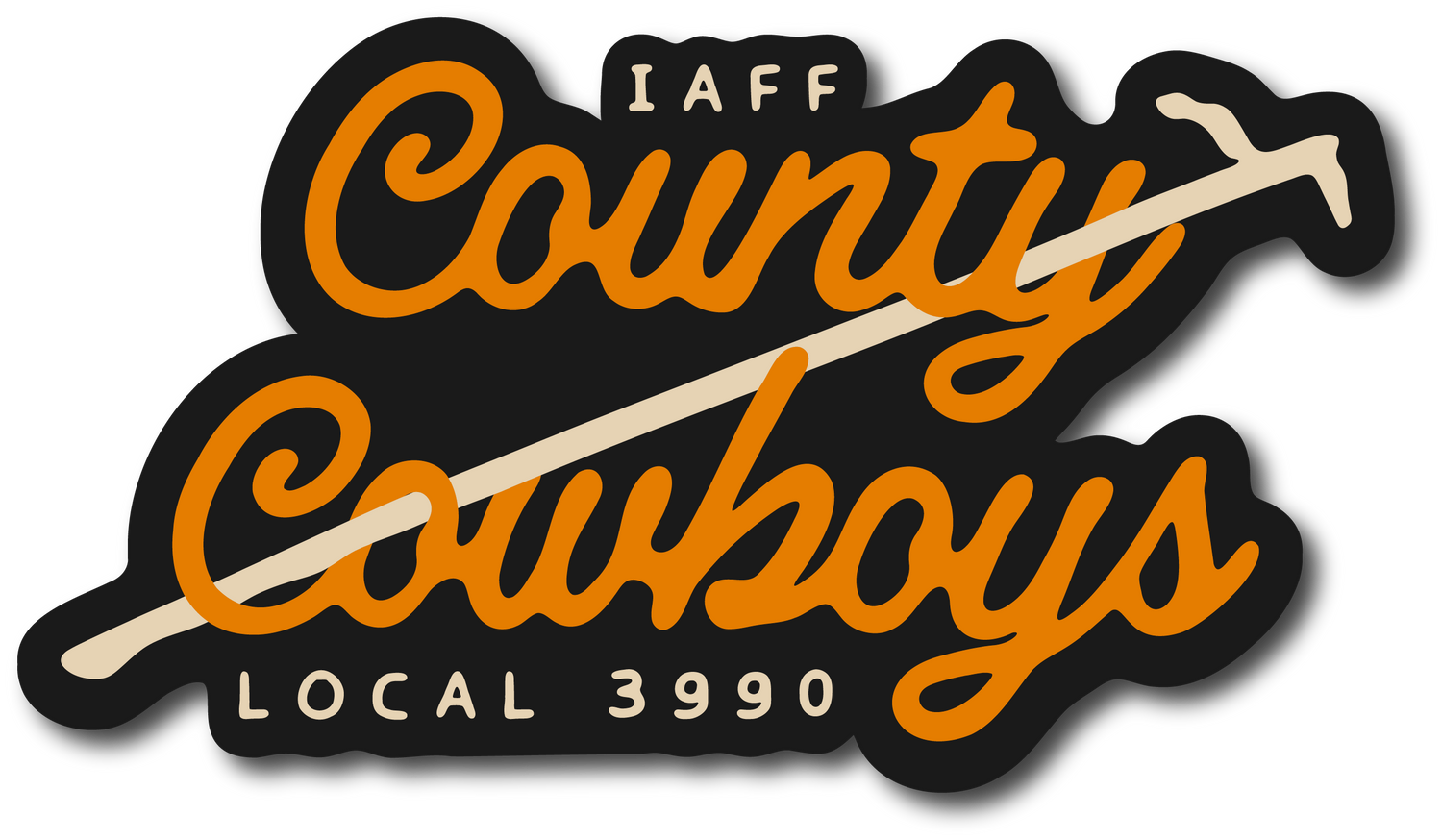 Local 3990 &quot;County Cowboys&quot; Decal