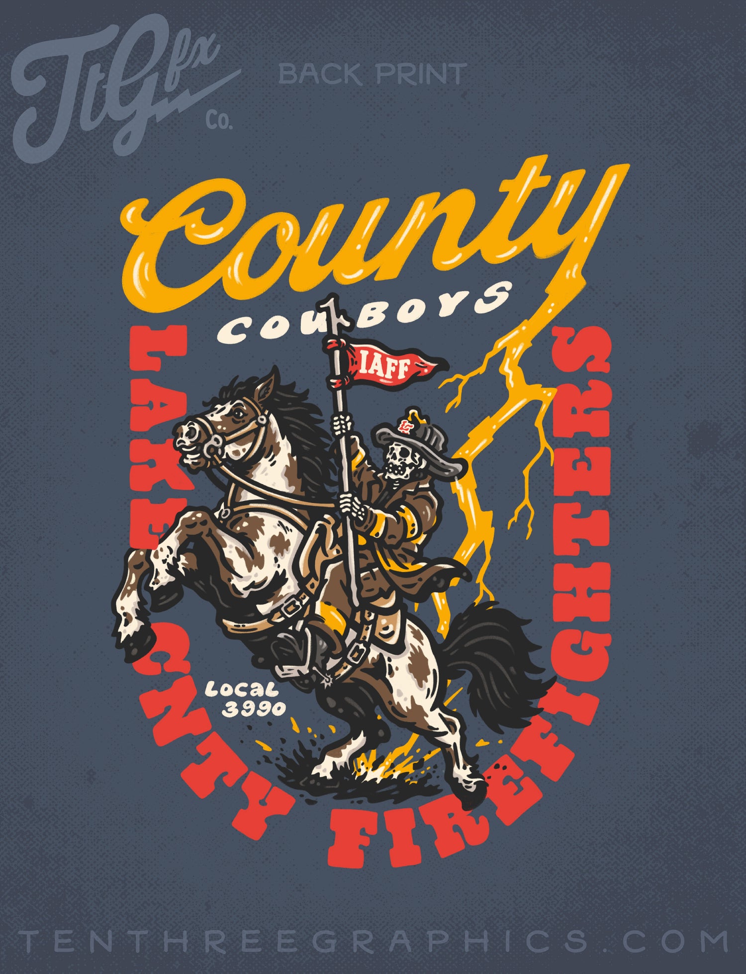 LCFF L3990 County Cowboys Blue Long Sleeve