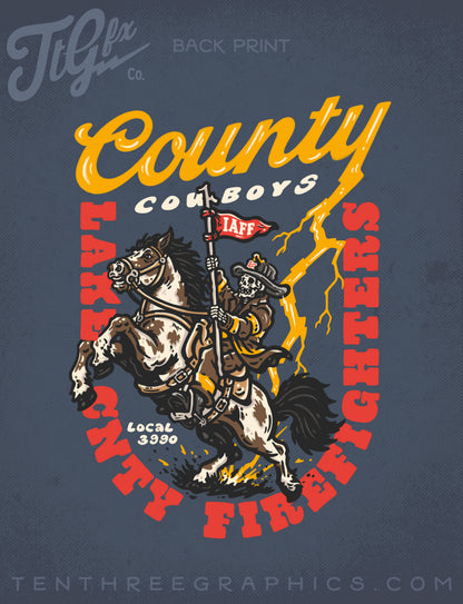 LCFF L3990 County Cowboys Blue Long Sleeve