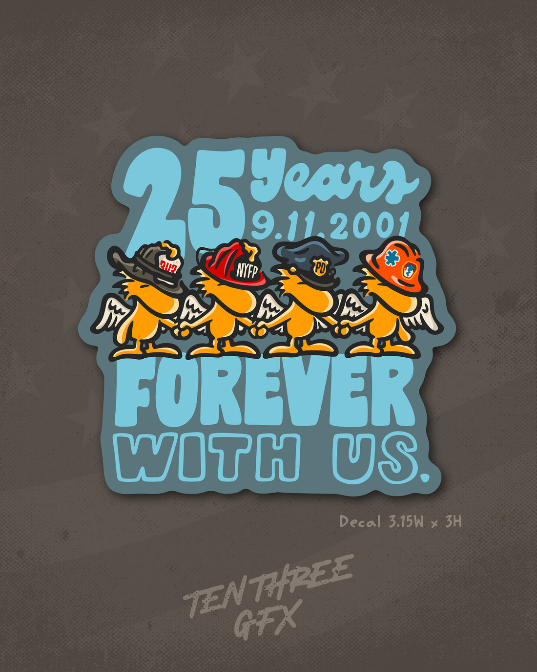 25 Years Forever With Us Decal