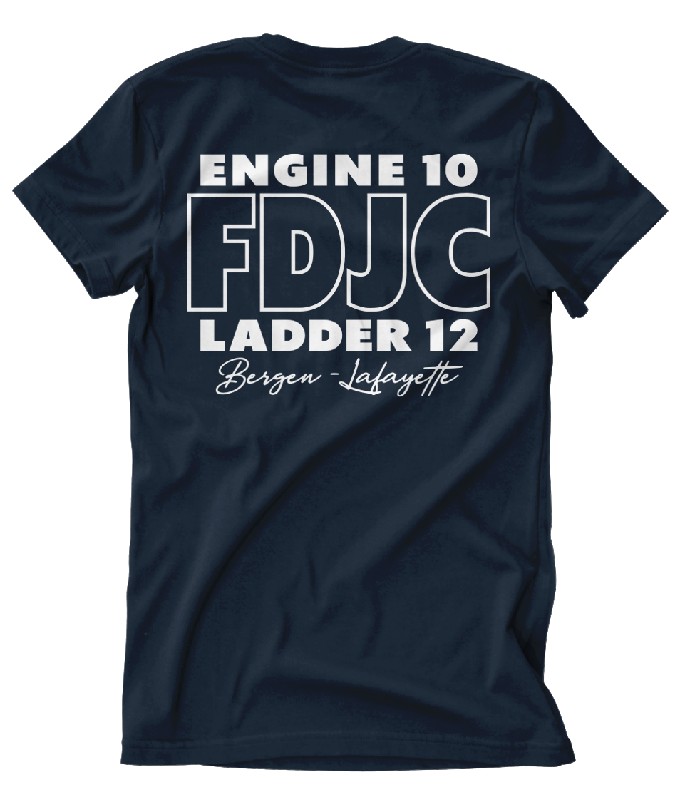 Jersey City Fire Engine 10 Ladder 12 Tee