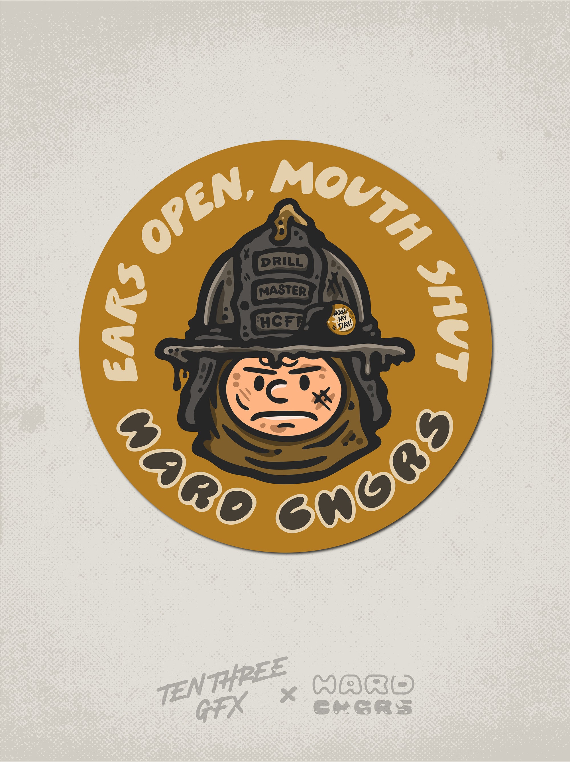 Ears Open Mouth Shut Decal